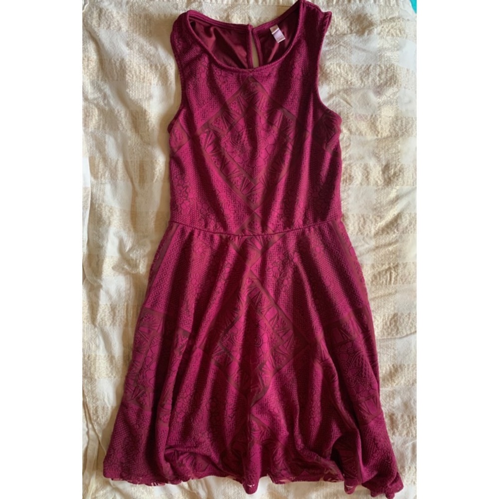 Xhilaration maroon mini dress